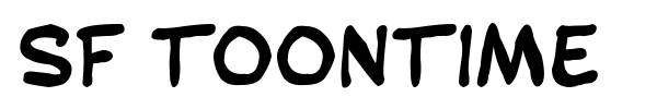 SF Toontime font preview